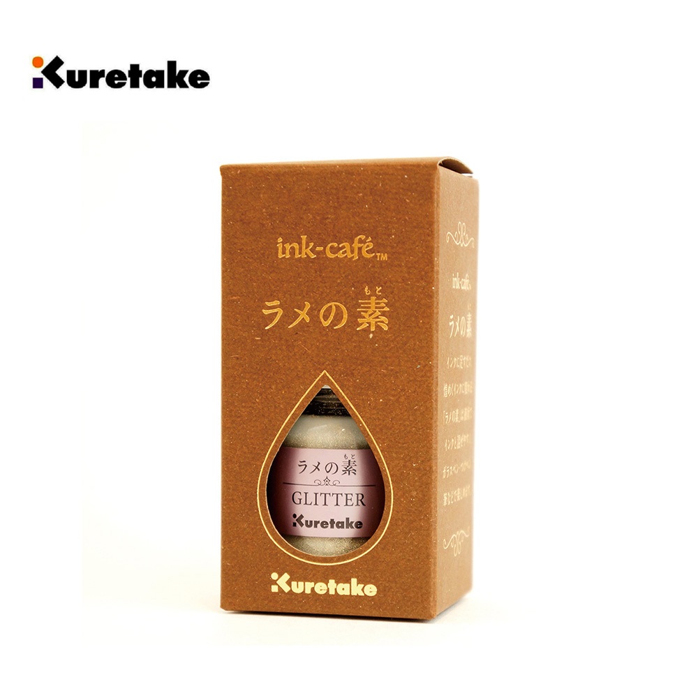 *需預訂【Kuretake 日本吳竹】ink-caf&eacute; 閃光素 20M 亮片色(ECF160-525)銀色, , large