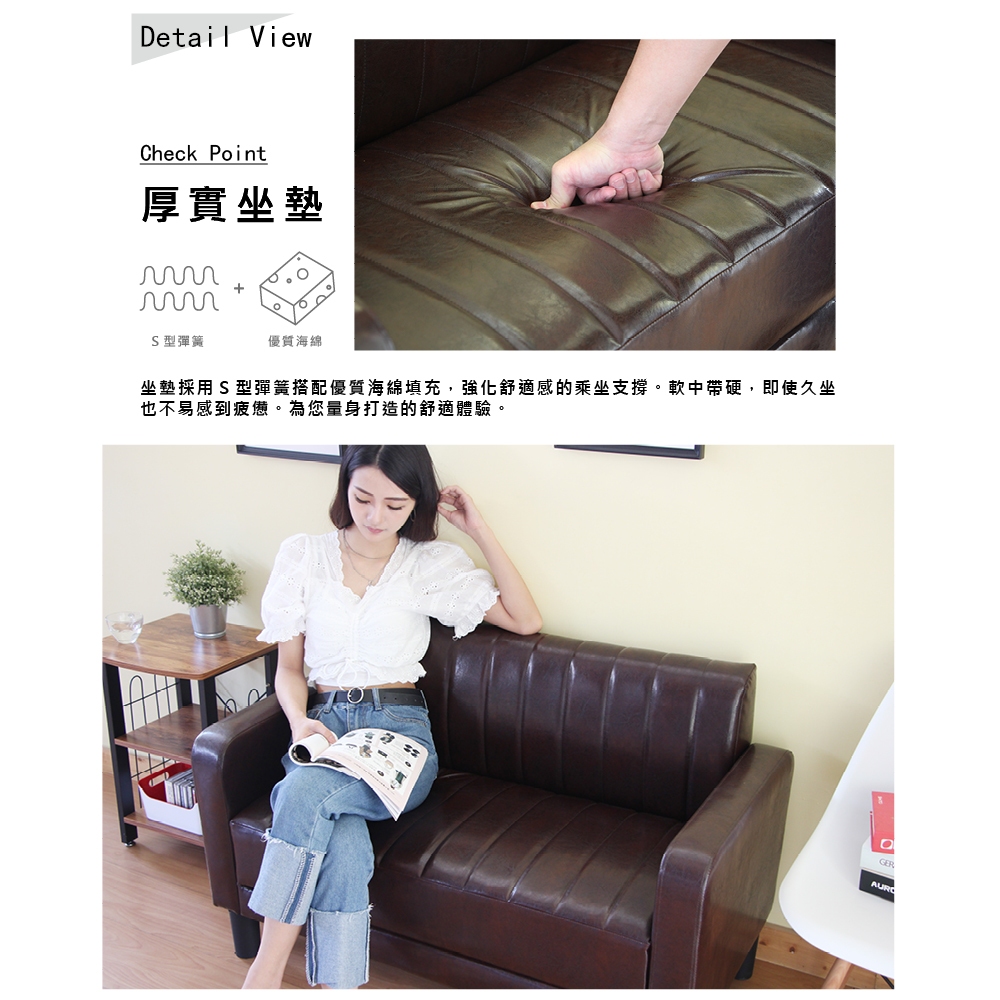雙人沙發 會客沙發 懶人沙發 CH1215, 灰色(仿麻布), large