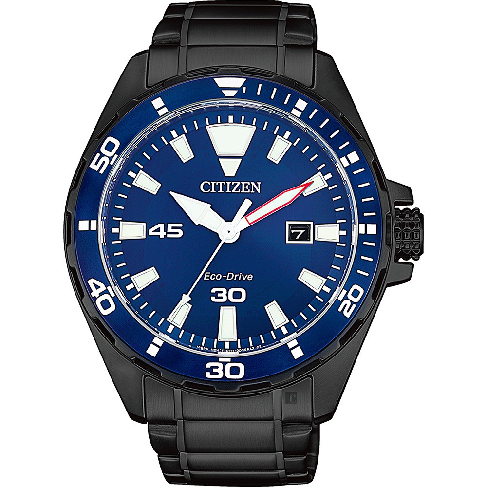 CITIZEN 星辰 台灣限定款 海軍藍光動能手錶 BM7457-82L, , large
