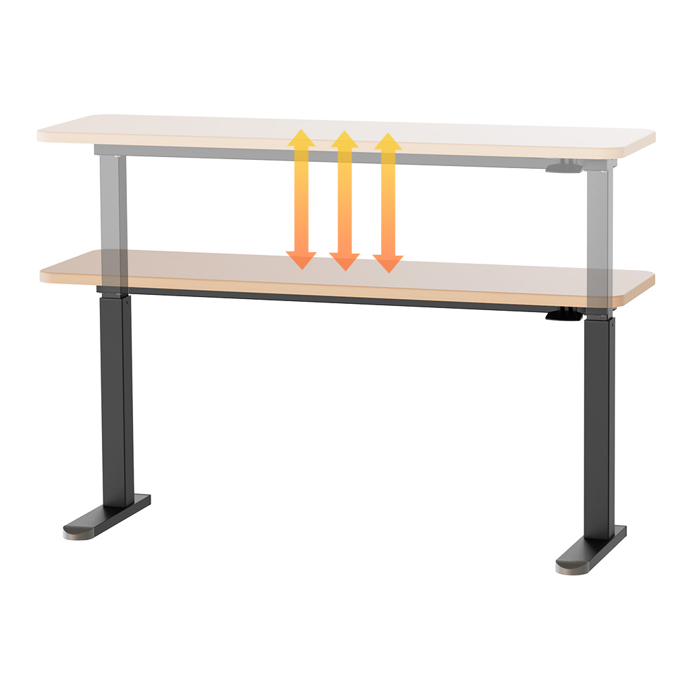 【KAKU健康生活】KA-4841 臺灣製造[一字桌]氣壓升降桌-矮桌 140x40cm 多色可選, , large