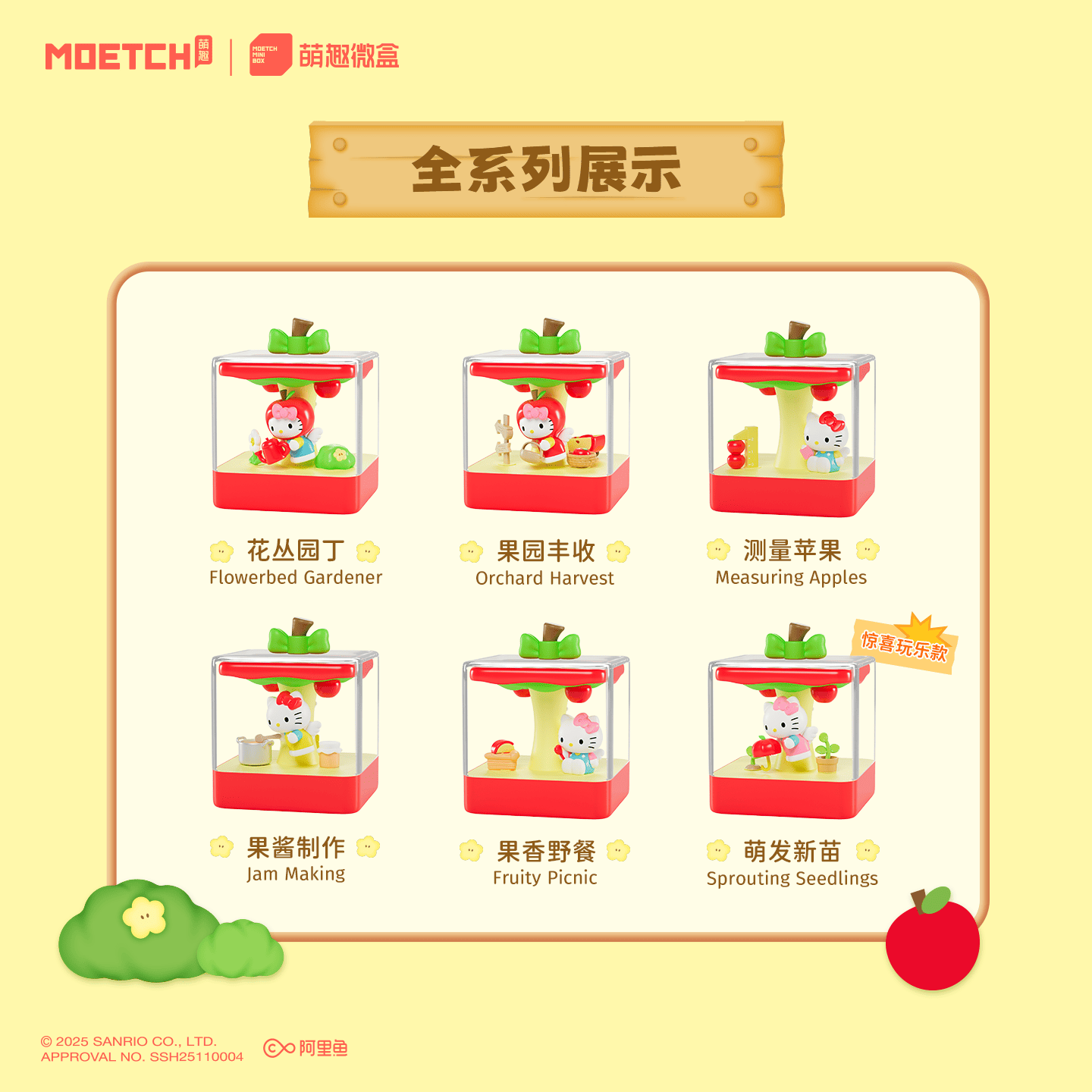 【際洋文化】Hello Kitty蘋果小鎮系列微盒Pro+, , large