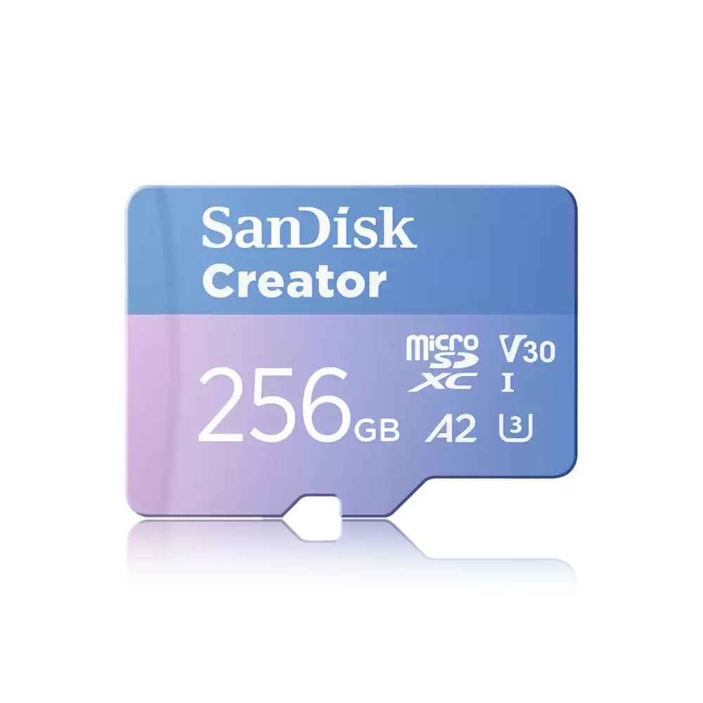 SanDisk Creator 256G UHS-I U3 A2 V30 microSDXC, , large