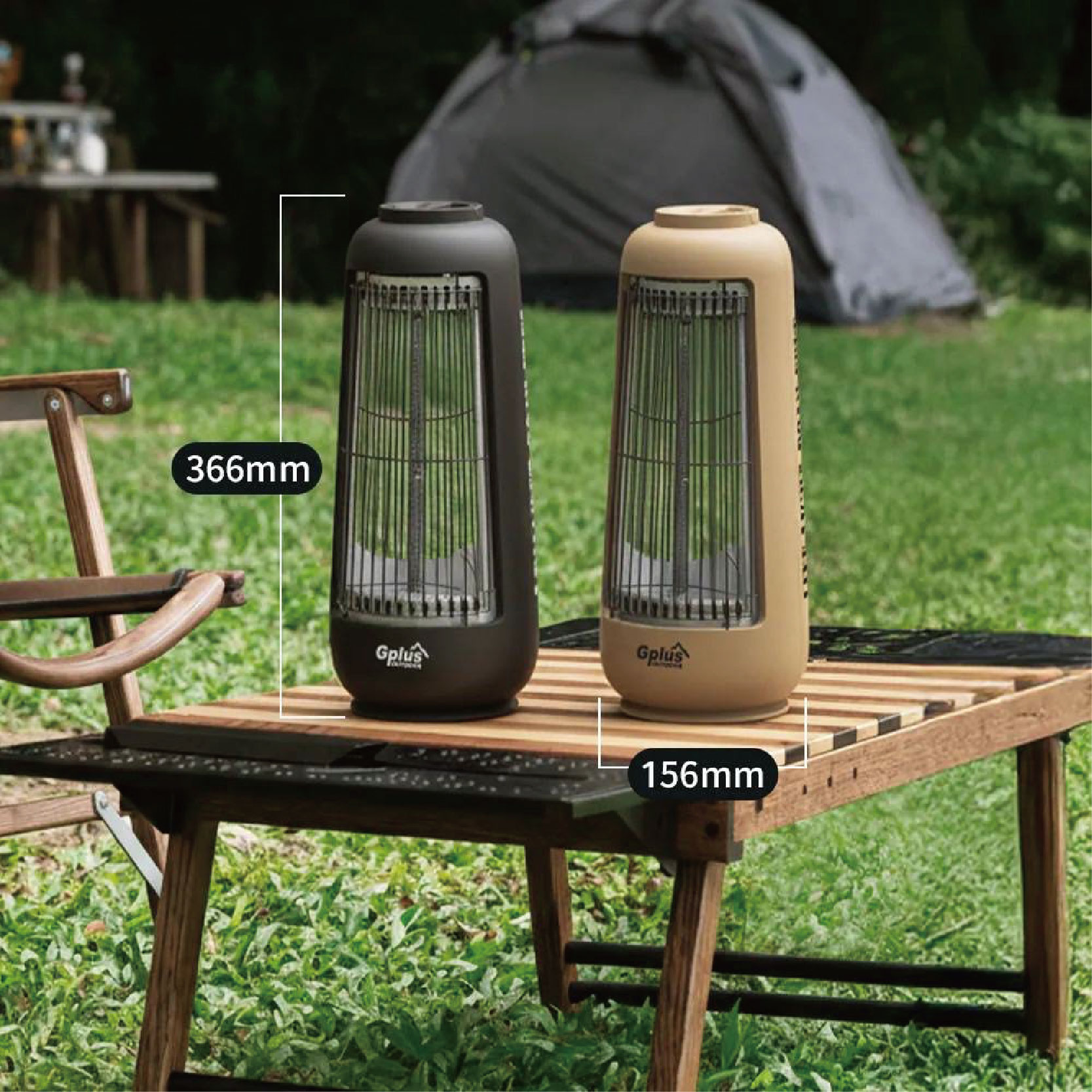 【Treewalker 萊茂】G-PLUS直立式電暖器【沙色】 GP-EM001 電暖爐 快速加熱 300功率 左右擺頭, , large