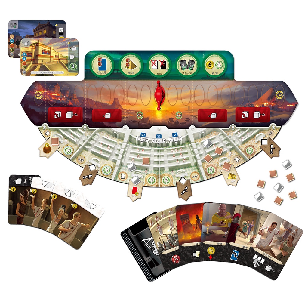 【Asmodee】七大奇蹟對決擴充：市政廣場 中文版 7 Wonders Duel Agora 策略卡牌遊戲, , large