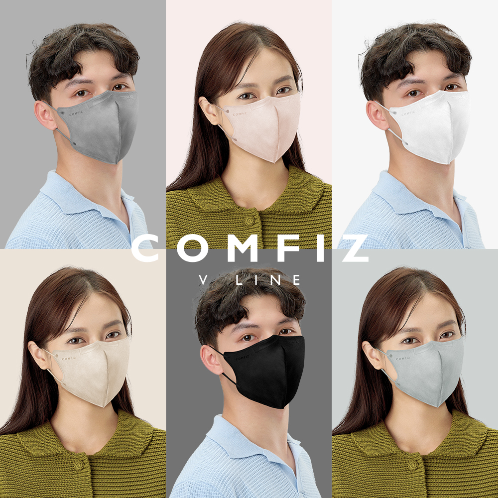 【康菲COMFIZ官方直營】成人V型立體醫療口罩30入｜成人口罩 立體口罩 3D口罩 醫療口罩 台灣製 透氣 男女通用, , large