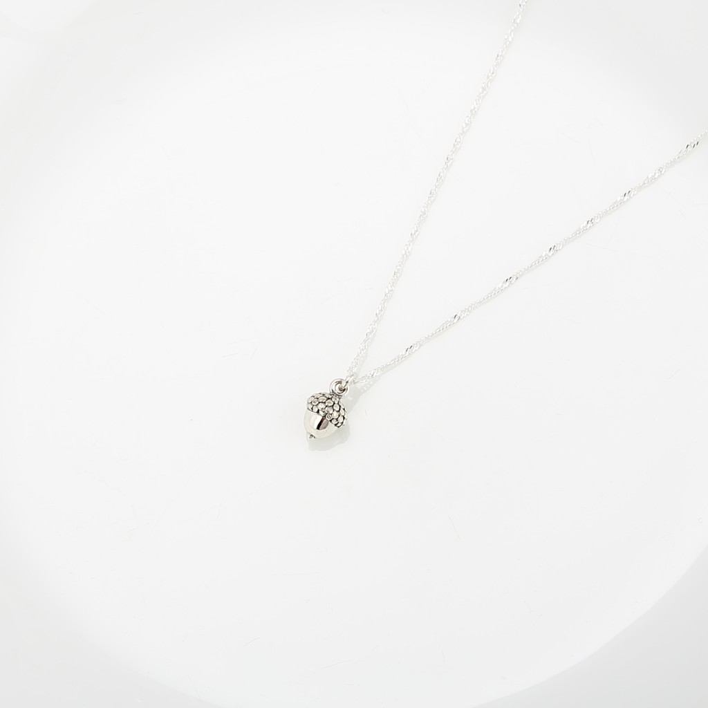 【Angel & Me】Small Forest Acorn s925 sterling silver necklace Christmas gift, , large