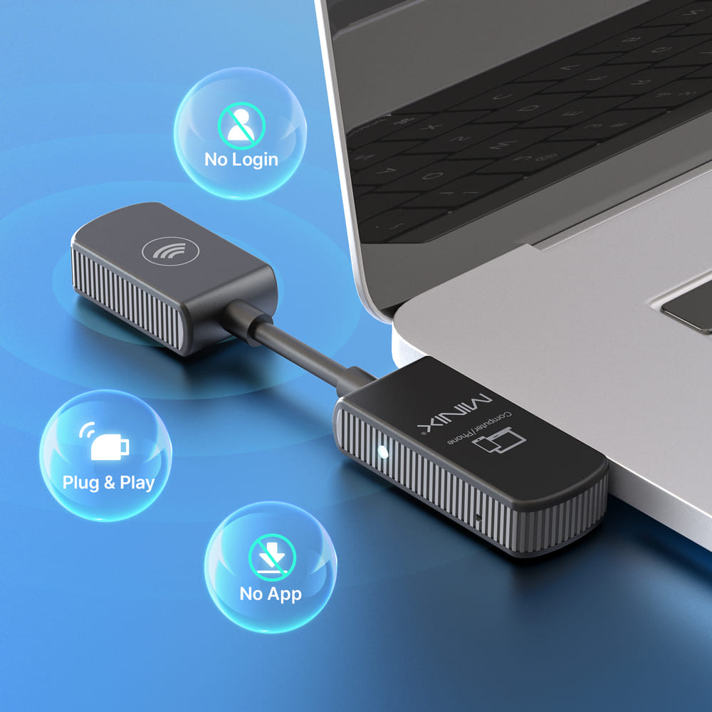 Wondermax 代理 [MINIX] C1無線USB-C TO 1080P HDMI DONGLE, , large