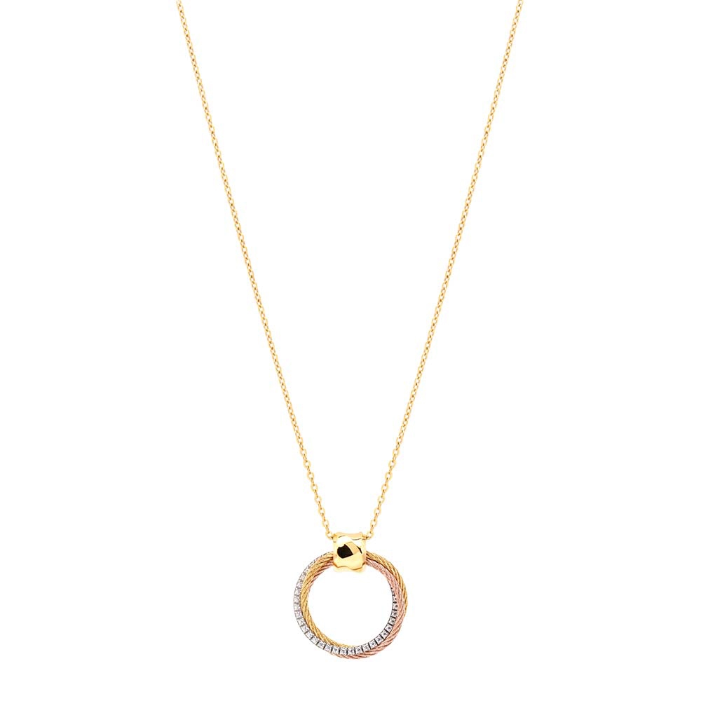 CHARRIOL 夏利豪 Celtic Triquetra Necklace 鋼索項鍊 08-2004-1276-0, , large