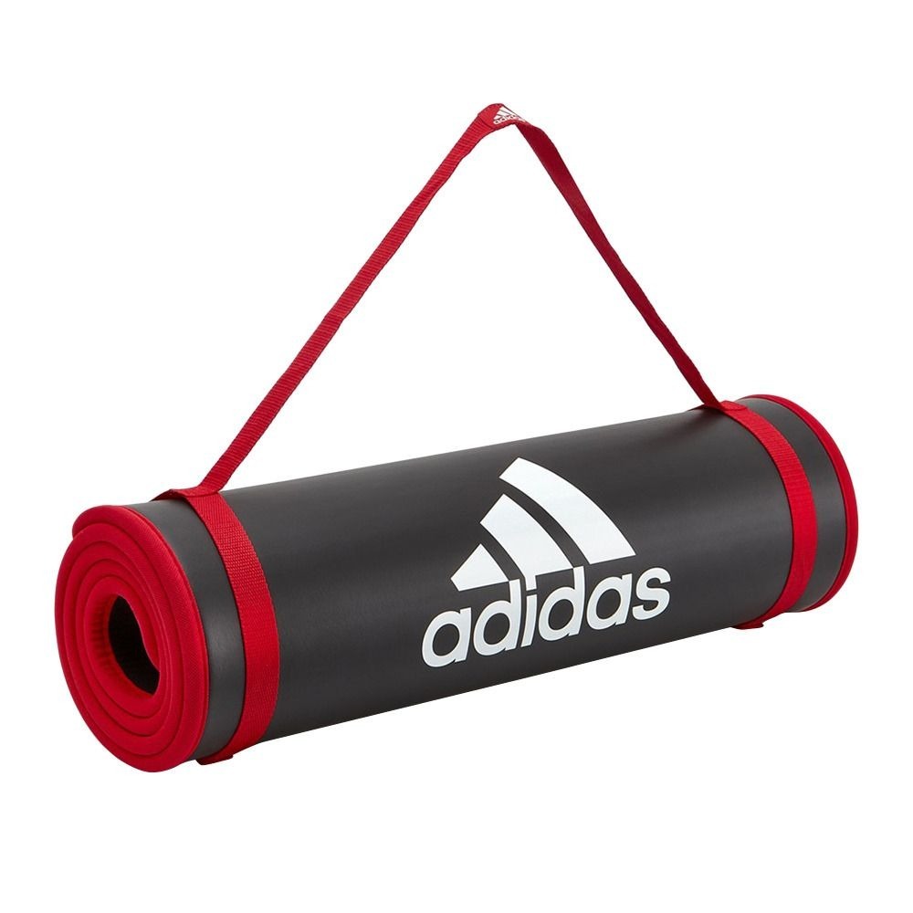 ADIDAS 專業加厚訓練運動墊 瑜珈墊 加厚瑜珈墊 運動瑜珈 專業瑜珈 ADMT-12235 【樂買網】, 黑灰框, large