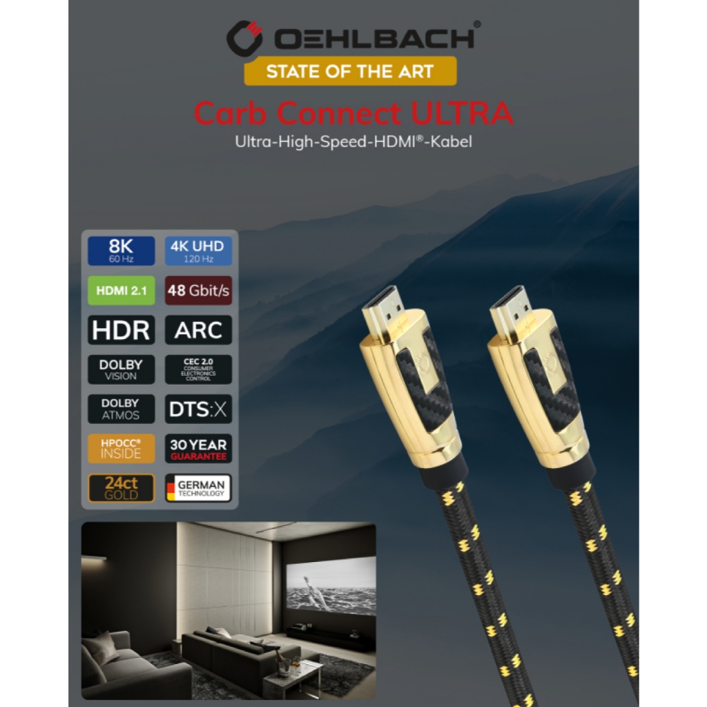 Oehlbach 8K HDMI線-State of The Art(30年保固), , large