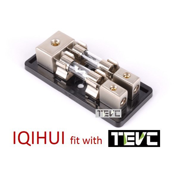 《tevc》音響改裝 專用一進二出，兩路保險絲座/熔絲型/60Ax2/AGU型, , large