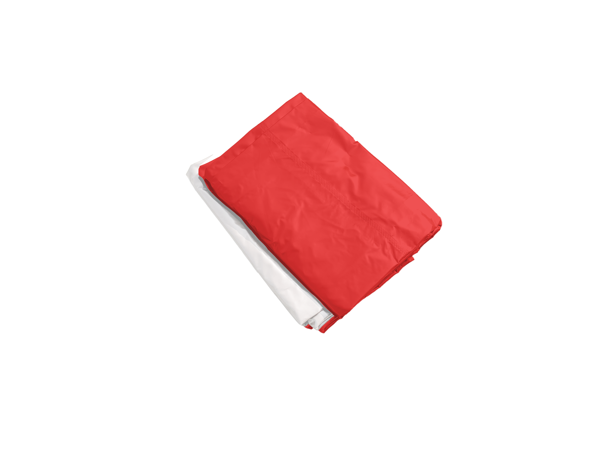 【振盛塑膠】快速帳（折疊式帳篷）頂布/PVC夾網布/紅白色, , large