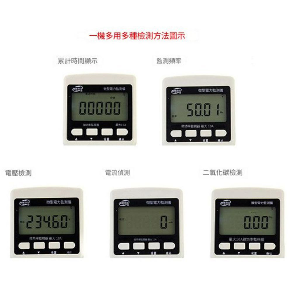 全電壓功率錶GM89美規插頭三孔(帶接地)110V/220V, , large