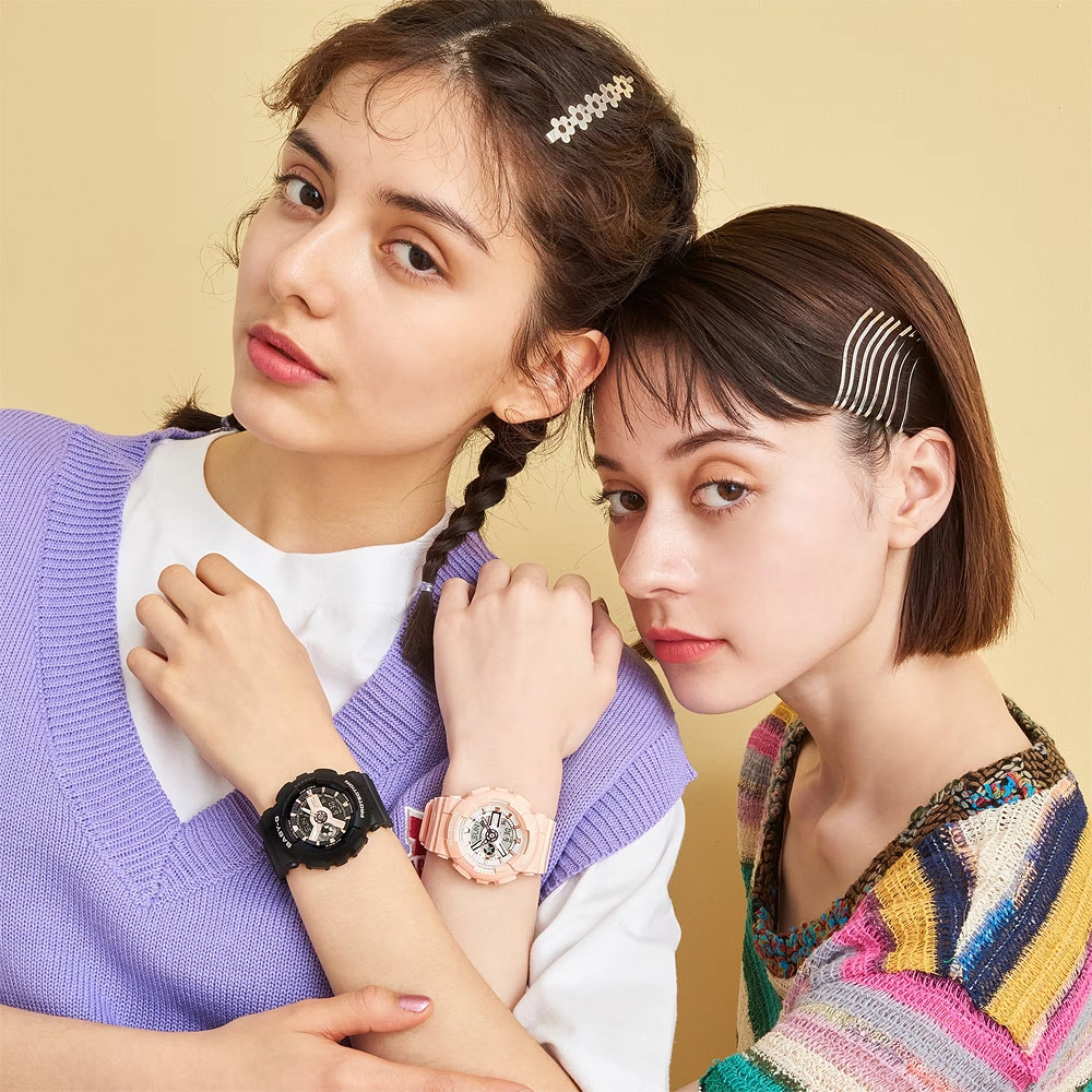 CASIO 卡西歐 Baby-G 街頭風 玫瑰金雙顯手錶 BA-110XRG-1A, , large