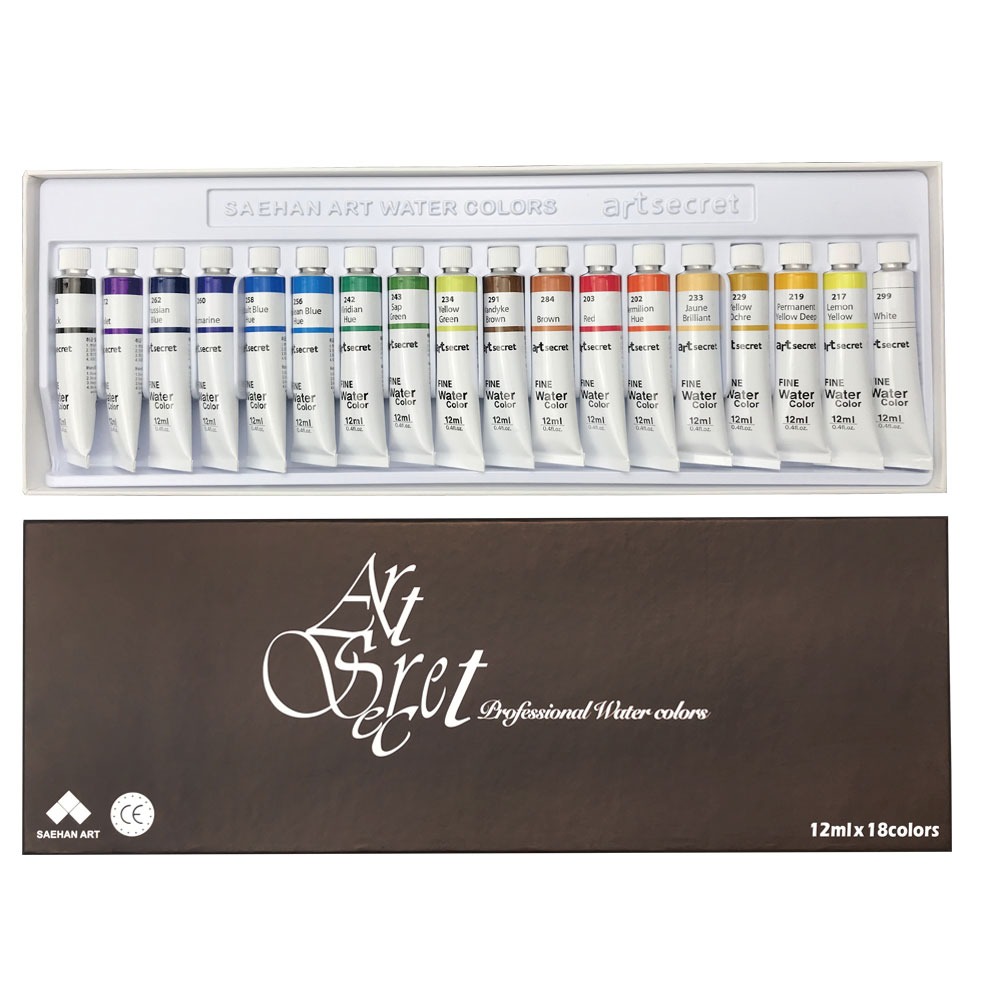 【Art Secret】藝術家 秘密 透明 水彩 12ml 18色 / 組 B021218B, , large