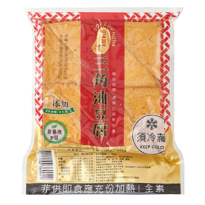 豆豆濃三角油豆腐360g(非基改), , large