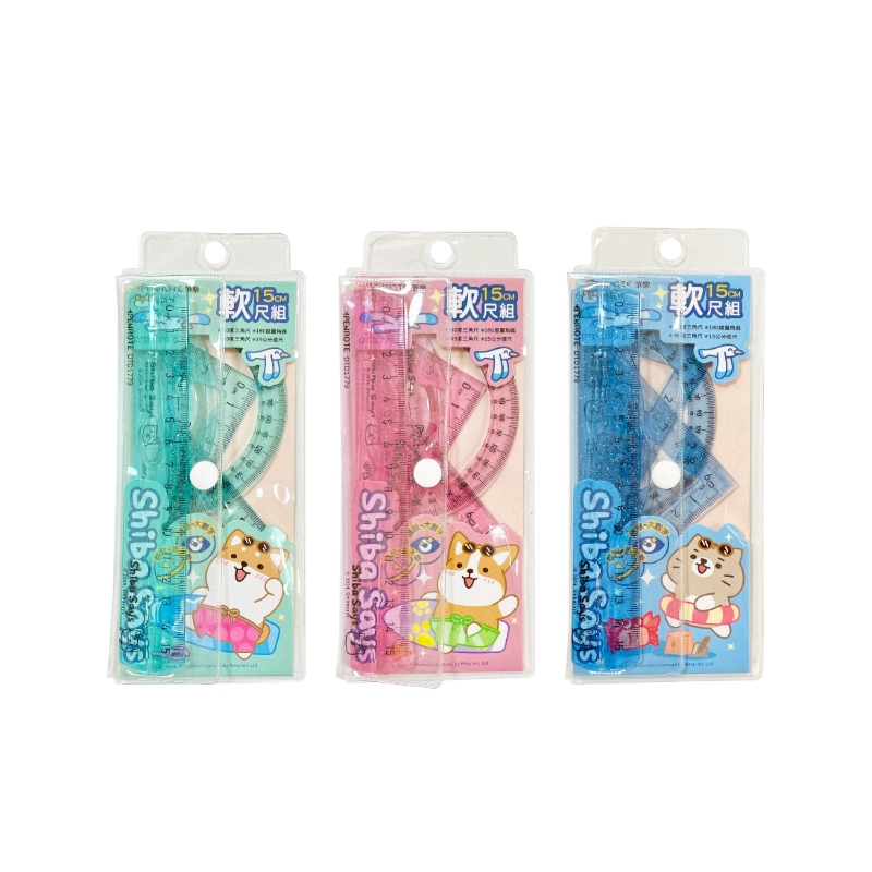 15cm Flexible Ruler Set &ndash; Blue, , large