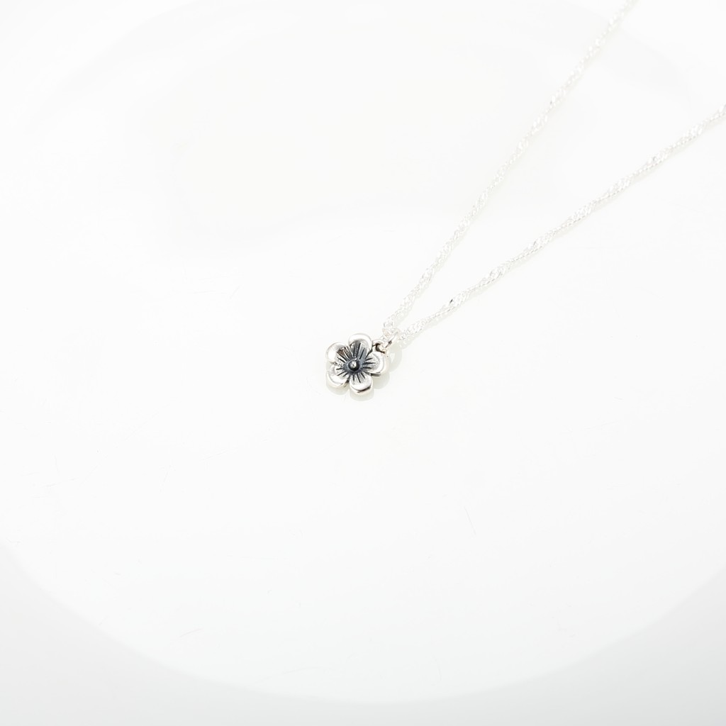 【Angel & Me】Plum flower s925 sterling silver necklace Valentine's Day gift, , large
