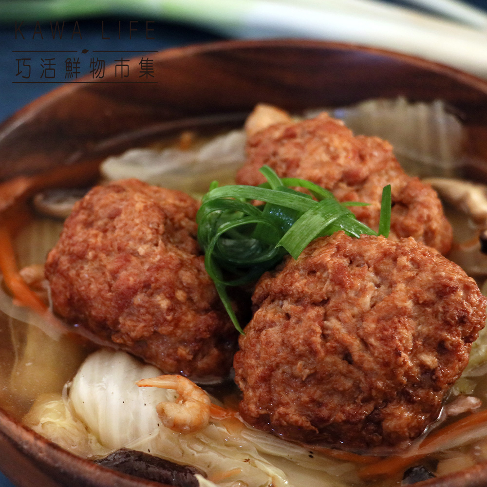 【KAWA巧活】家傳手工豬肉獅子頭(350g), , large