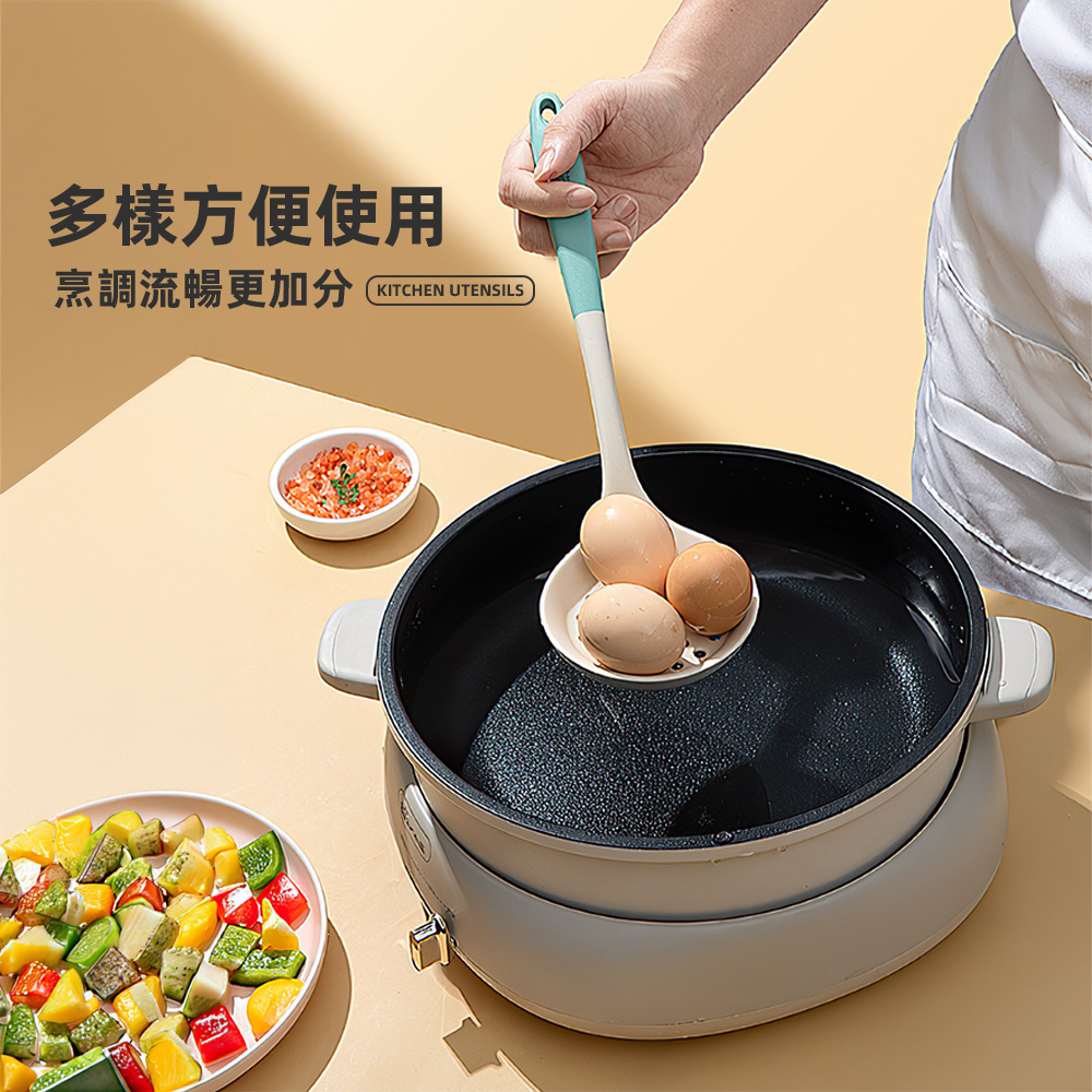 【上手家居】4件組矽膠廚具(廚具組/矽膠鍋鏟/矽膠湯勺/露營餐具), , large