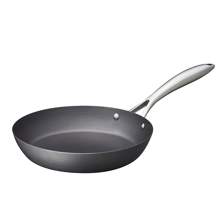 【VitaCraft】Japan-Made Nitrided Iron Coating-Free Single-Handle Iron Frying Pan 24cm (Super Iron Series), , large