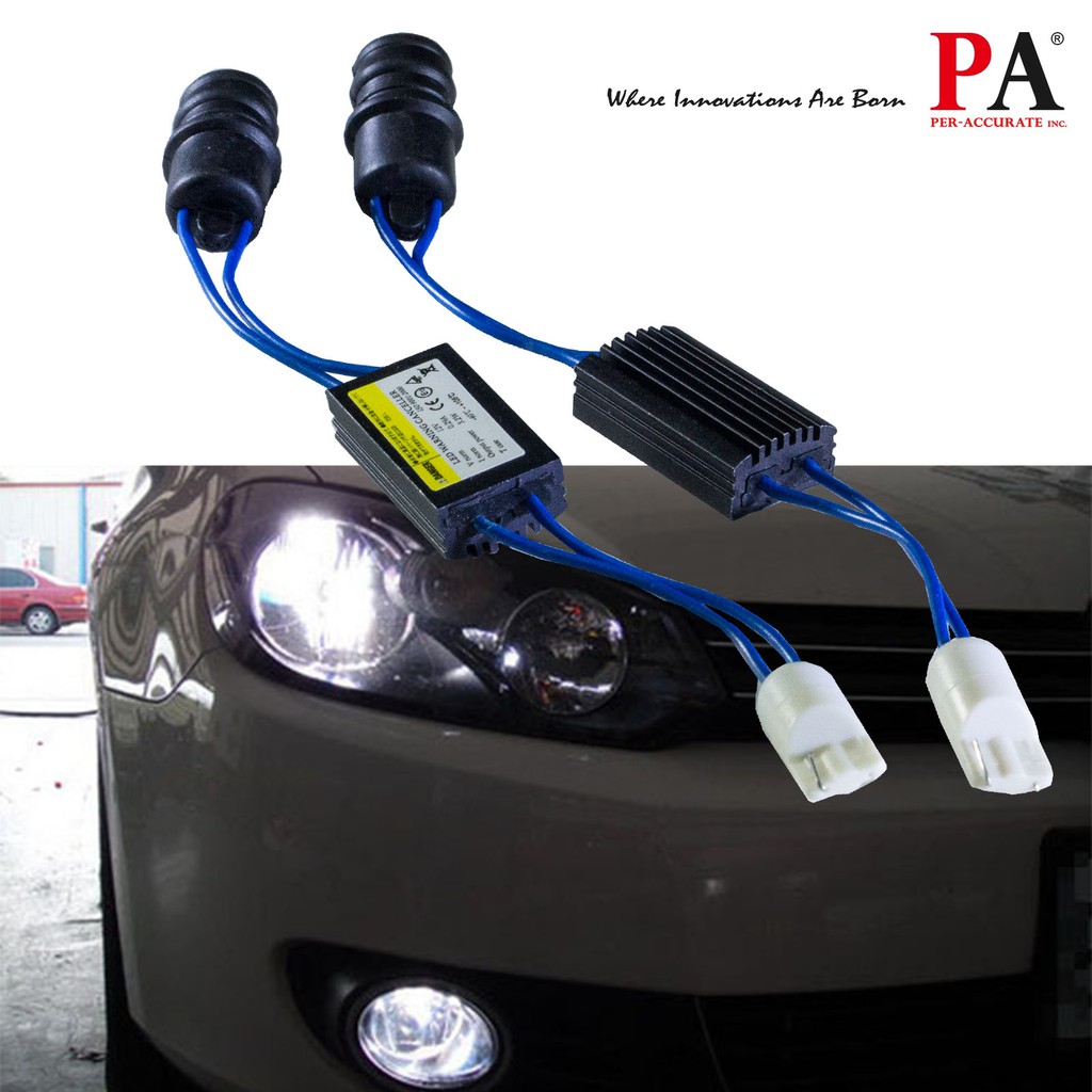 【PA LED】T10 W5W 對接式 LED CANBUS 解碼器 消除 故障燈 故障碼 警告燈, , large