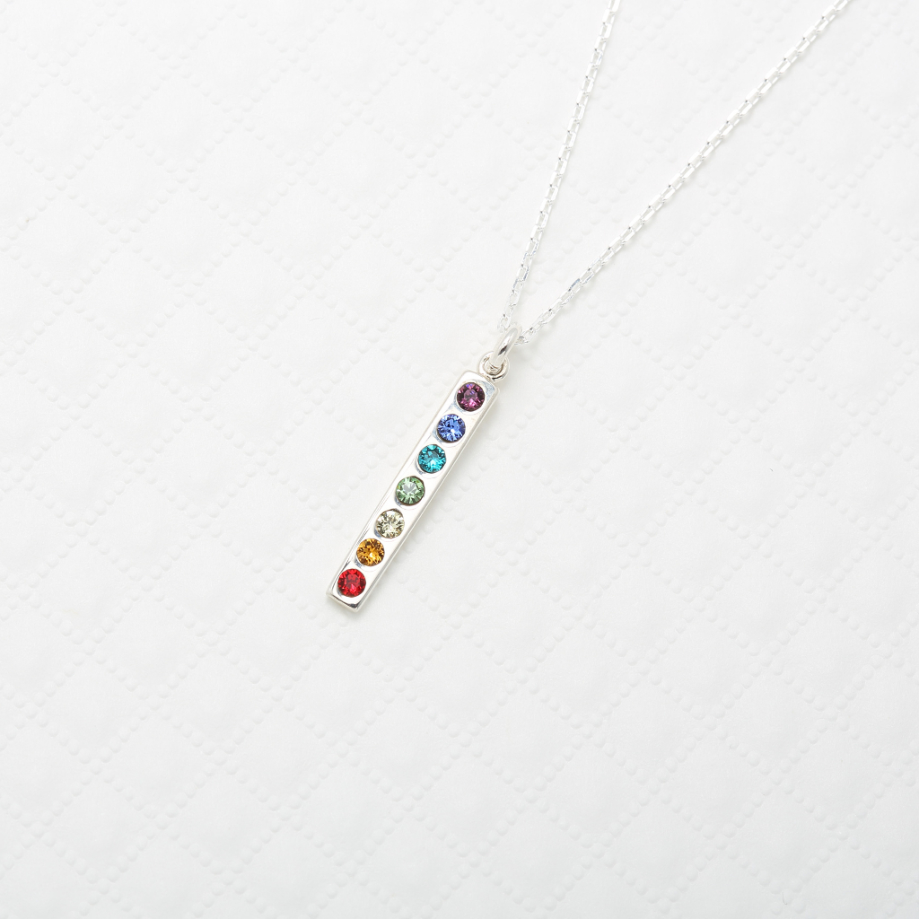 【Angel & Me】Bless Rainbow Chakra Power s925 sterling silver necklace gift, , large