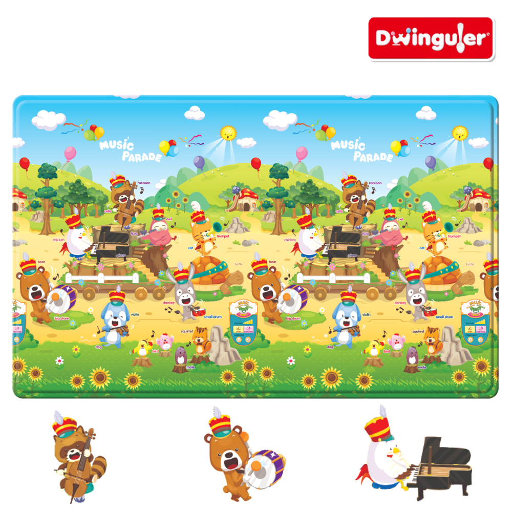 【Dwinguler康樂】遊戲墊─點讀音樂大遊行(230x140x1.5cm) 附贈點讀筆乙支, , large
