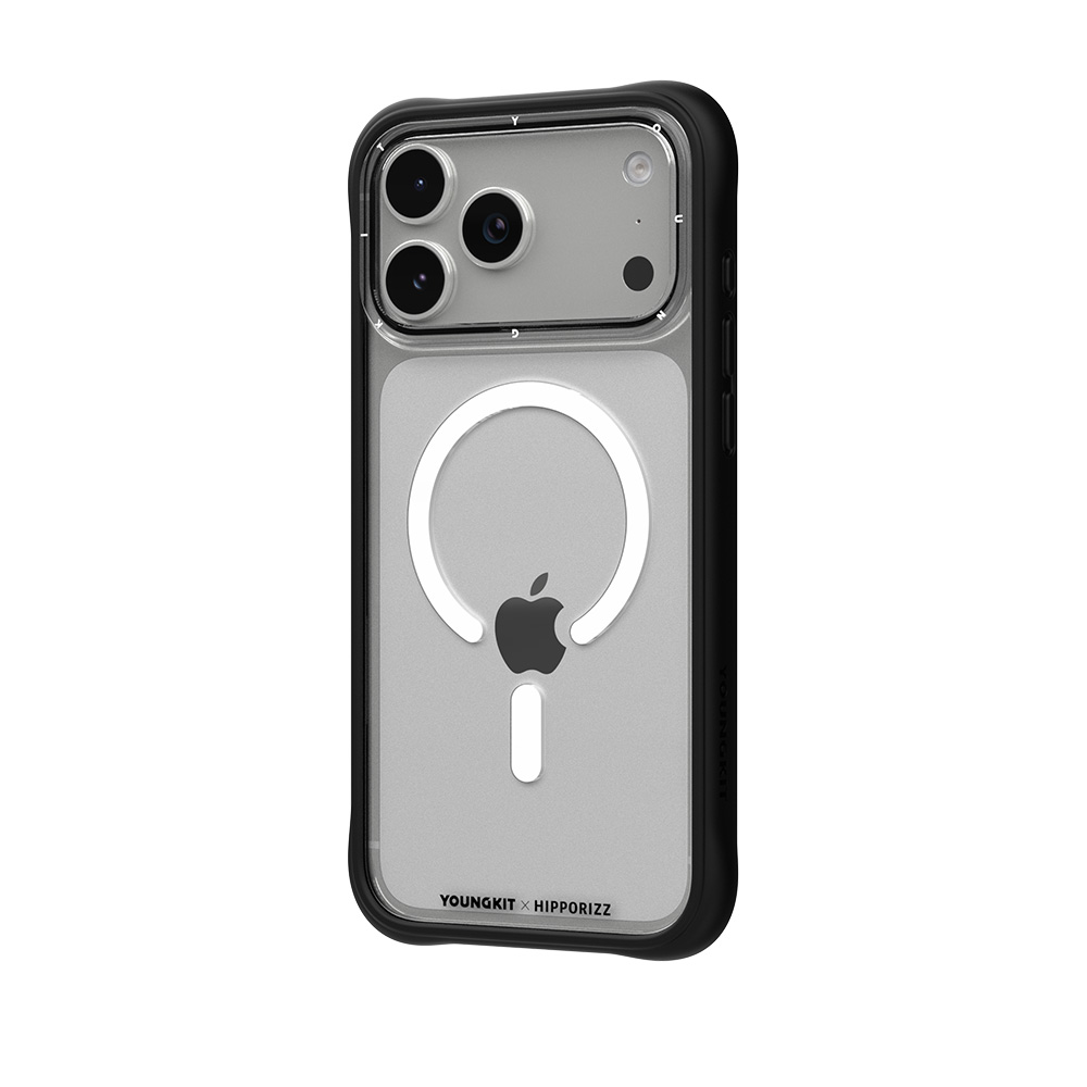 【HIPPORIZZ】iPhone 17 Pro Max Youngkit Swapit 極致黑矽膠磁吸保護殼, , large
