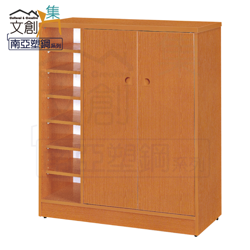 【文創集】雷凱 環保3尺南亞塑鋼二門鞋櫃(客約商品), , large