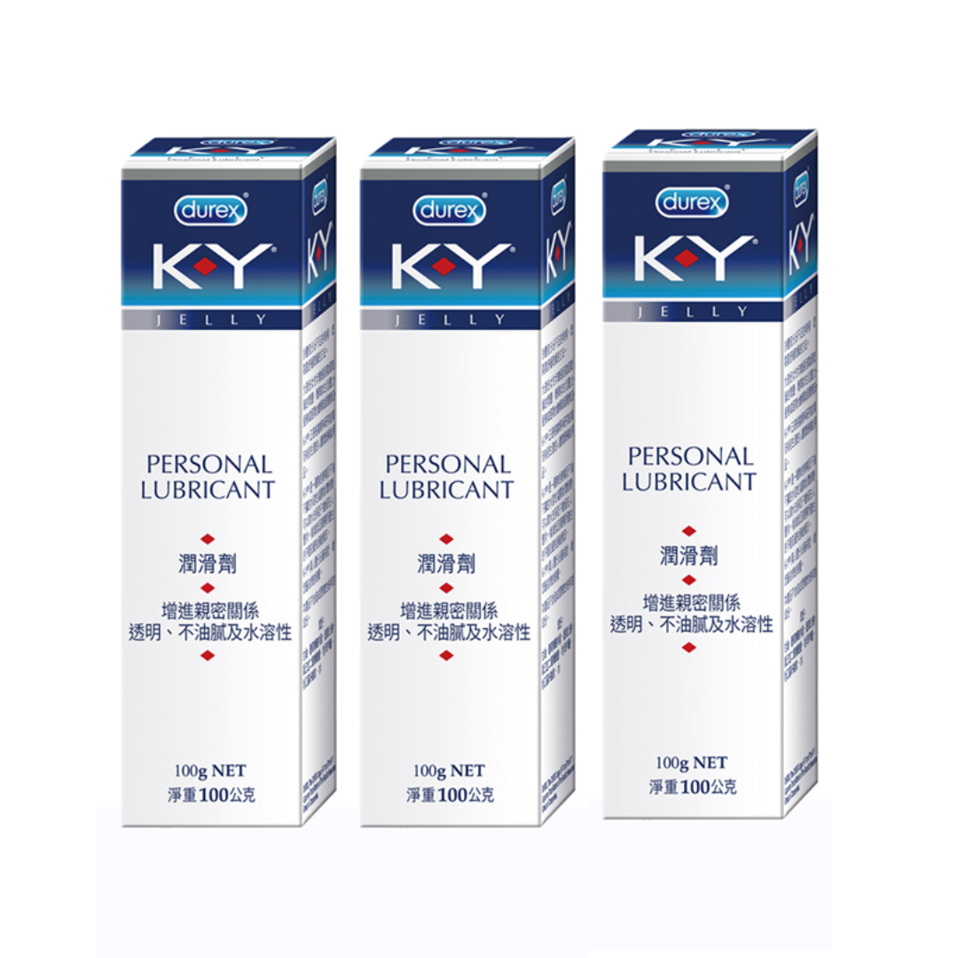 【杜蕾斯Durex】3瓶 KY水溶性潤滑劑100g, , large