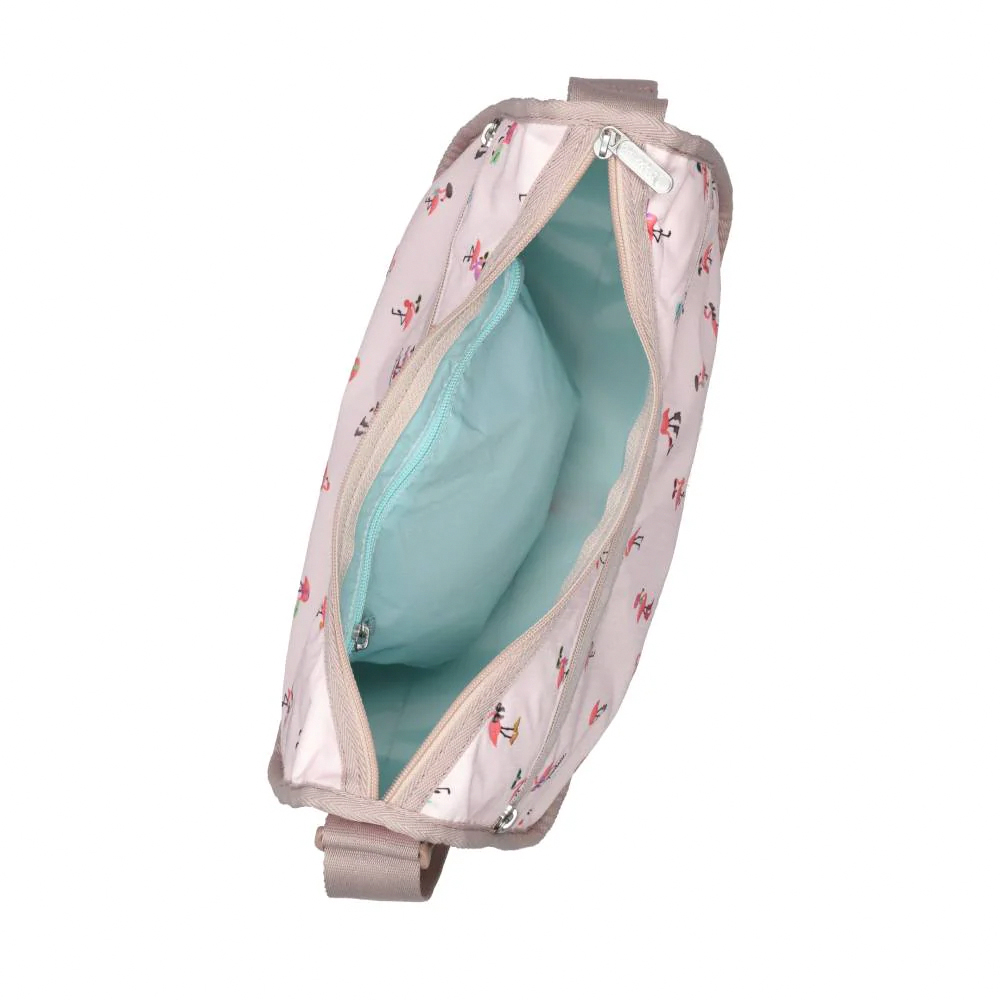 Lesportsac Classic Hobo 經典斜背包 側背包 旅用通勤包 送禮 禮物 推薦 女包(紅鶴海島派對), , large