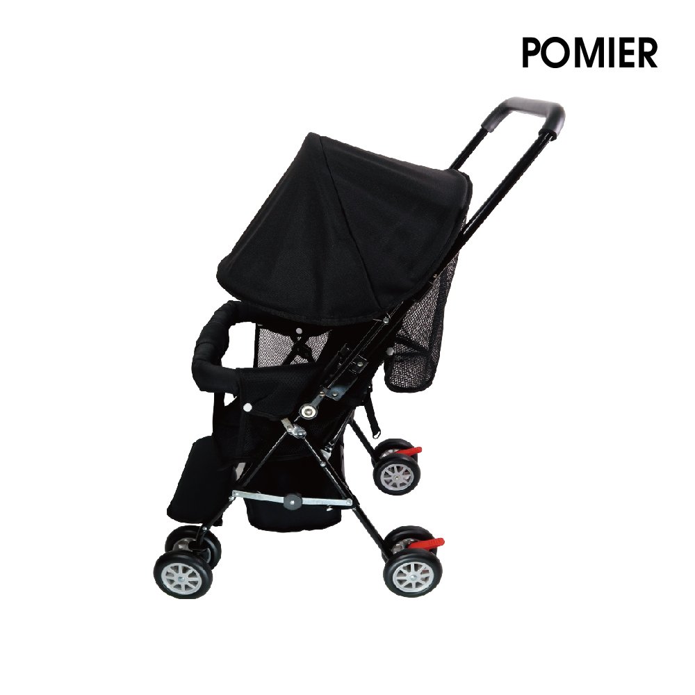 【Pomier】5-point safety harness, breathable, removable and washable lightweight stroller (Made in Taiwan stroller, removable and washable seat, sunshade stroller, 5-point safety harness), , large