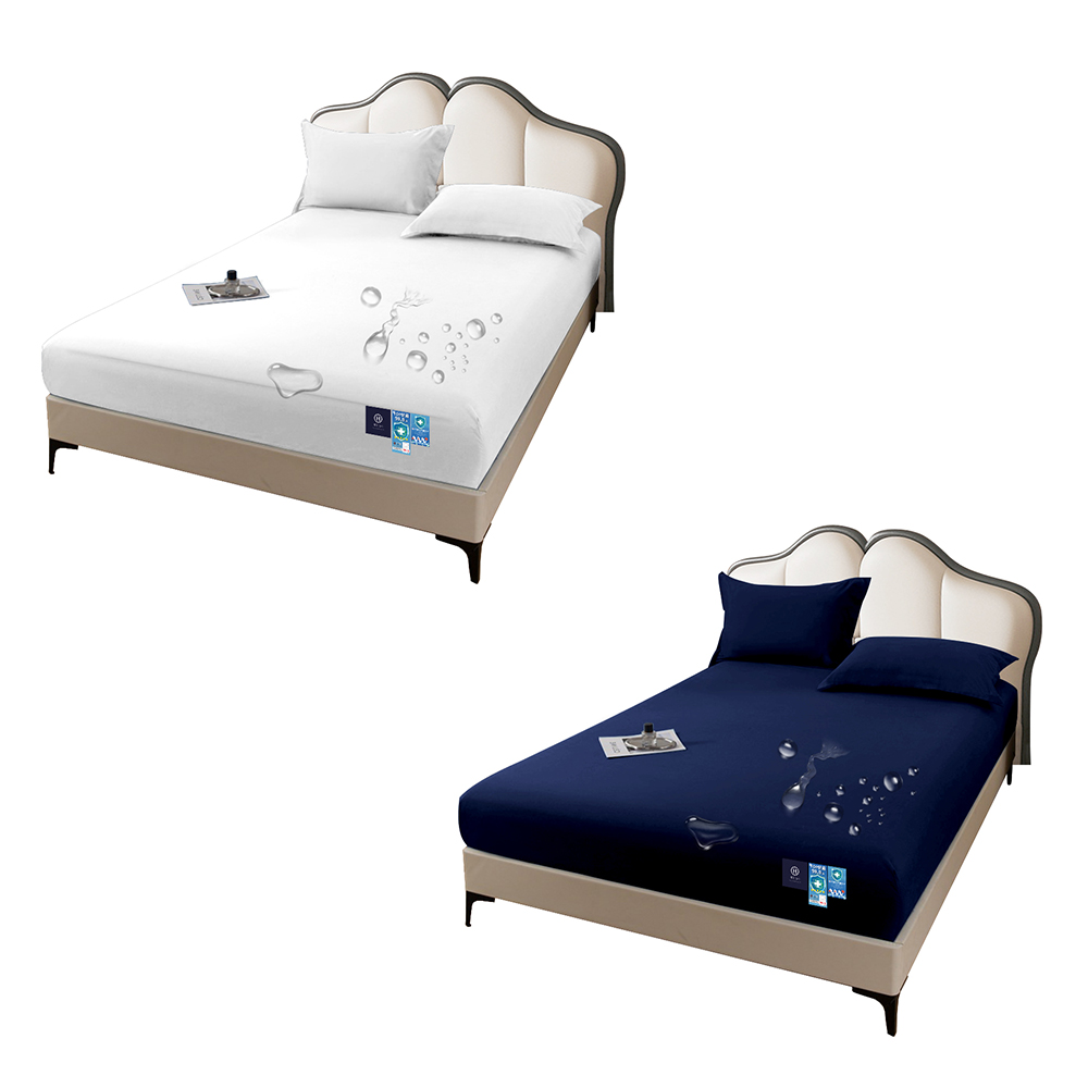 【Hilton】100% waterproof and antibacterial clean bed sheet - single, double, extra large uniform price/random color (thin bed sheet/mattress) (B0239), , large