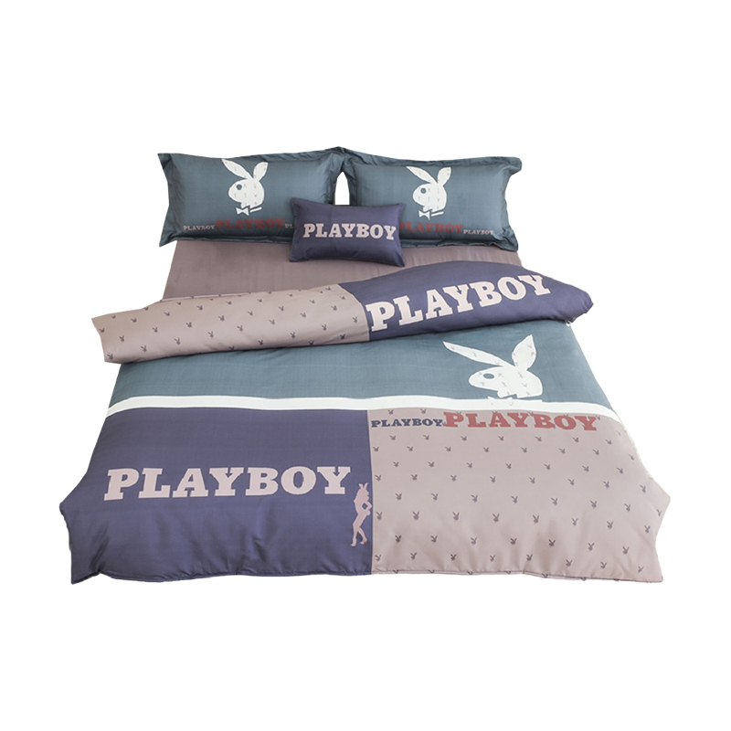 【美國PLAYBOY】買就送枕頭2入 兩用被精品寢具組-雙人/加大(均一價/多款任選), , large