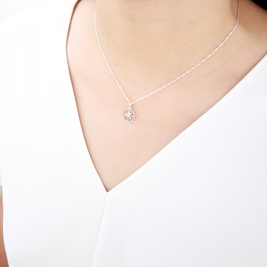 【Angel & Me】Lucky Compass North Star (Small) s925 sterling silver necklace gift, , large