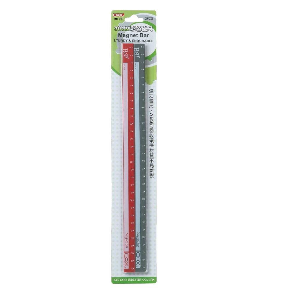【龍品文創】三燕 COX MR-300 30cm 2入磁條  -顏色隨機出貨, , large