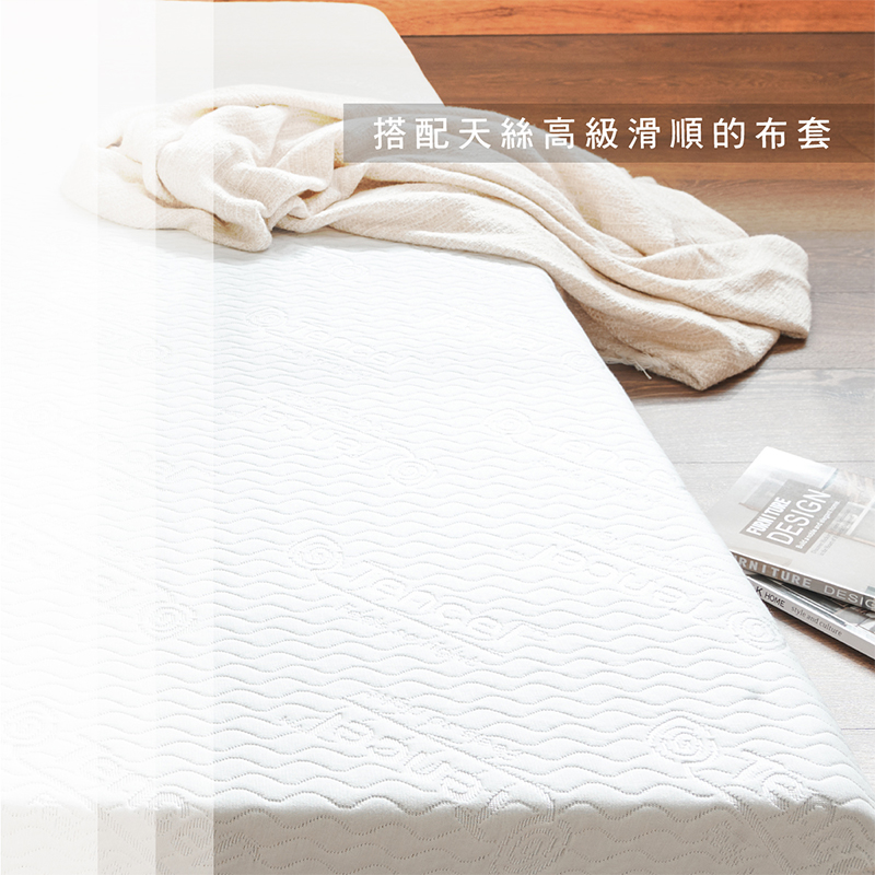 ［熊棉］天絲豪華記憶床墊｜3.5尺｜動感格調｜天絲 高級觸感 折疊床 偏軟款 慢回彈 好收納 車宿 露營 租屋, , large