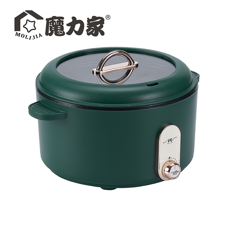 【MOLIJIA】3L-M25 Multifunctional Non-stick Electric Hot Pot/Soup Pot - Graphite Green, , large