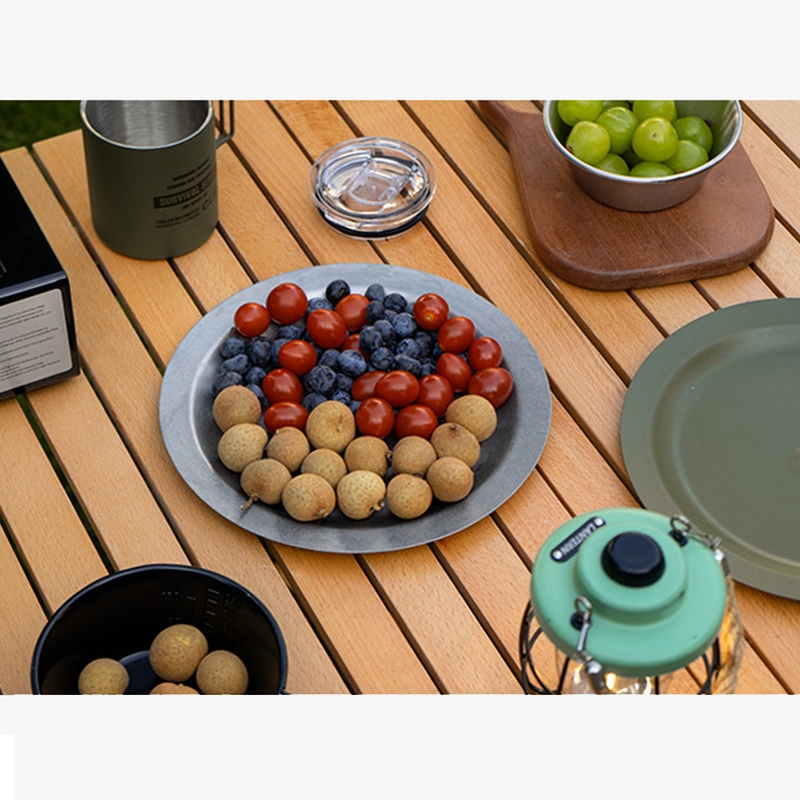 304 Stainless Steel Plate (22cm Diameter), , large
