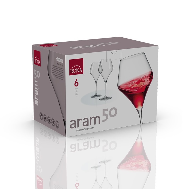 RONA Aram錐型系列-紅酒杯500ml (六入彩盒)[享恩貿易], , large