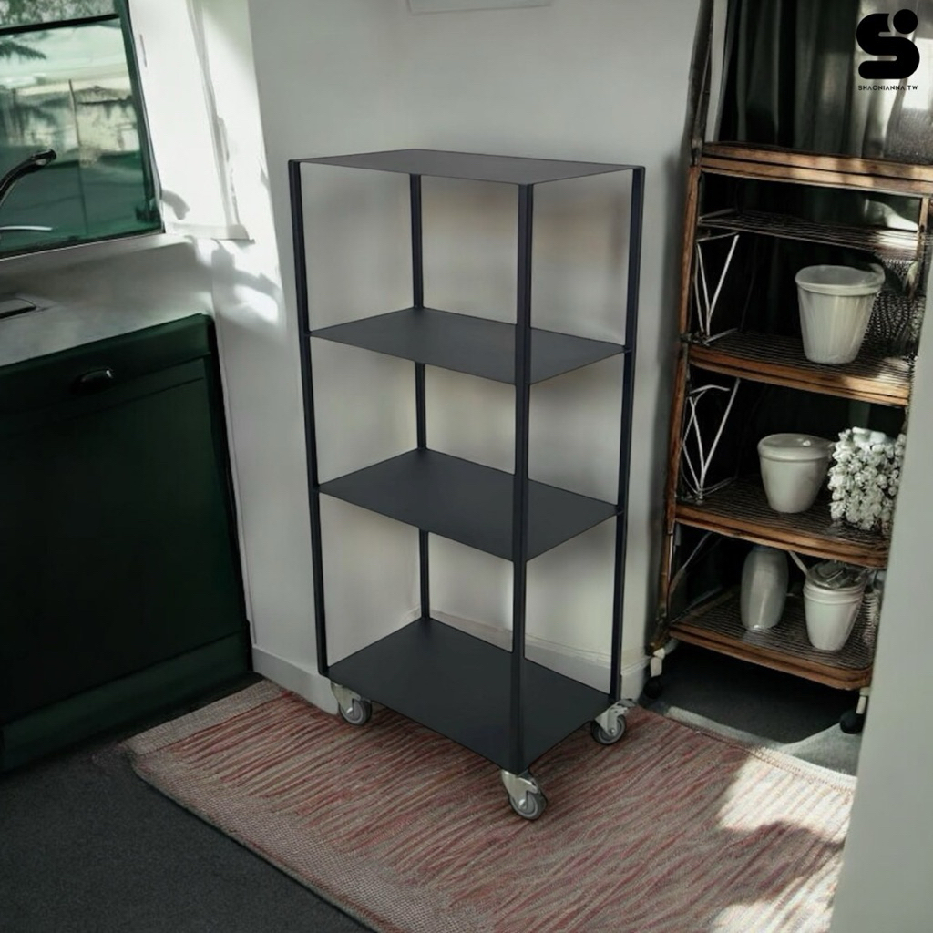 【 SHAONIANNA.TW 】四層鐵層板置物架 52x32x111cm 多功能收納架/家用廚房收納架/家居收納必備, , large