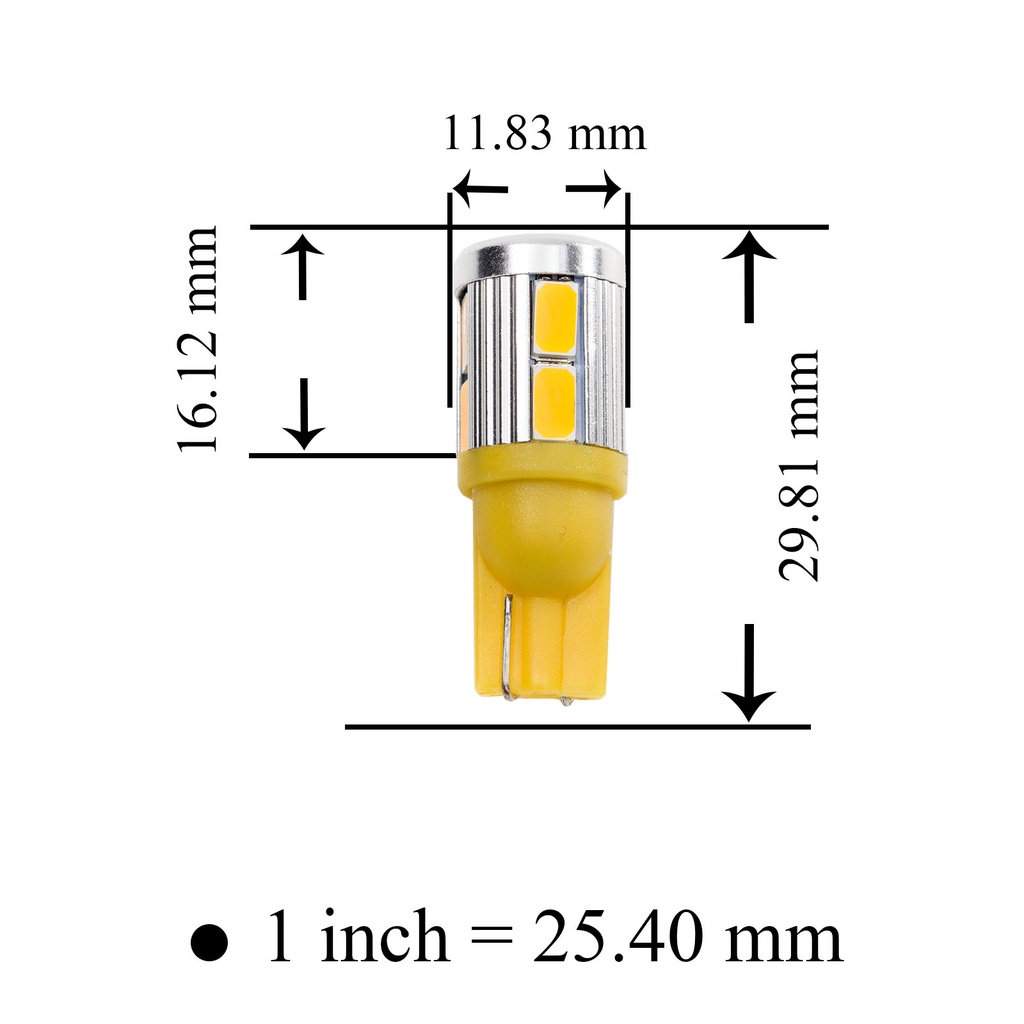 【PA LED】T10 10晶 三星 5630 SMD LED 白光 黃光 橘光 小燈 倒車燈 定位燈 日行燈, , large