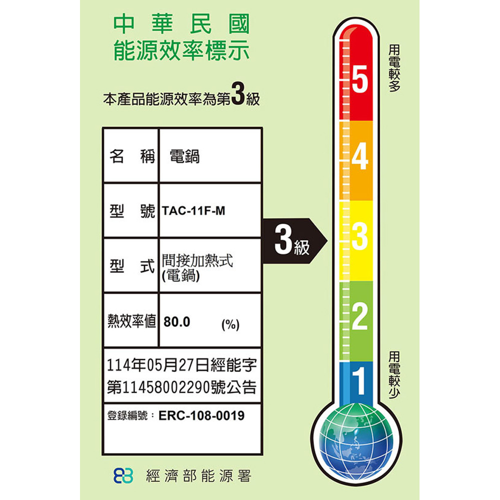 TATUNG大同 11人份夜霧黑不鏽鋼配件電鍋 TAC-11F-MBK, , large