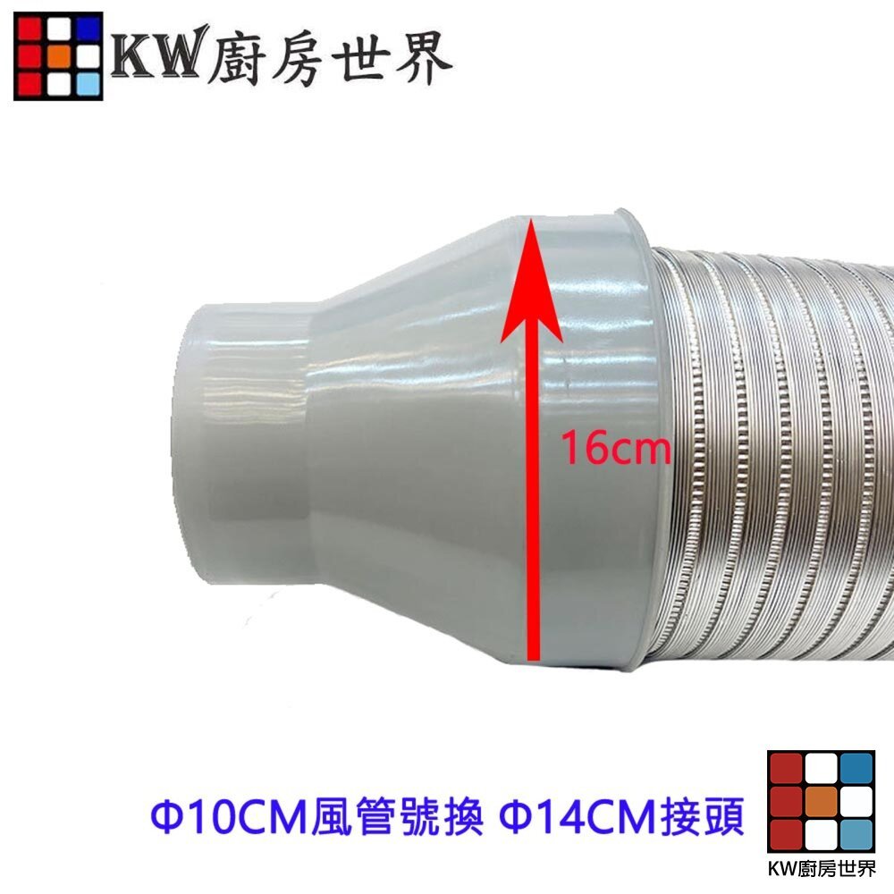 【KW廚房世界】《 大換小風管接頭》排油煙機零件 排油煙機專用 排油煙風管接頭, , large