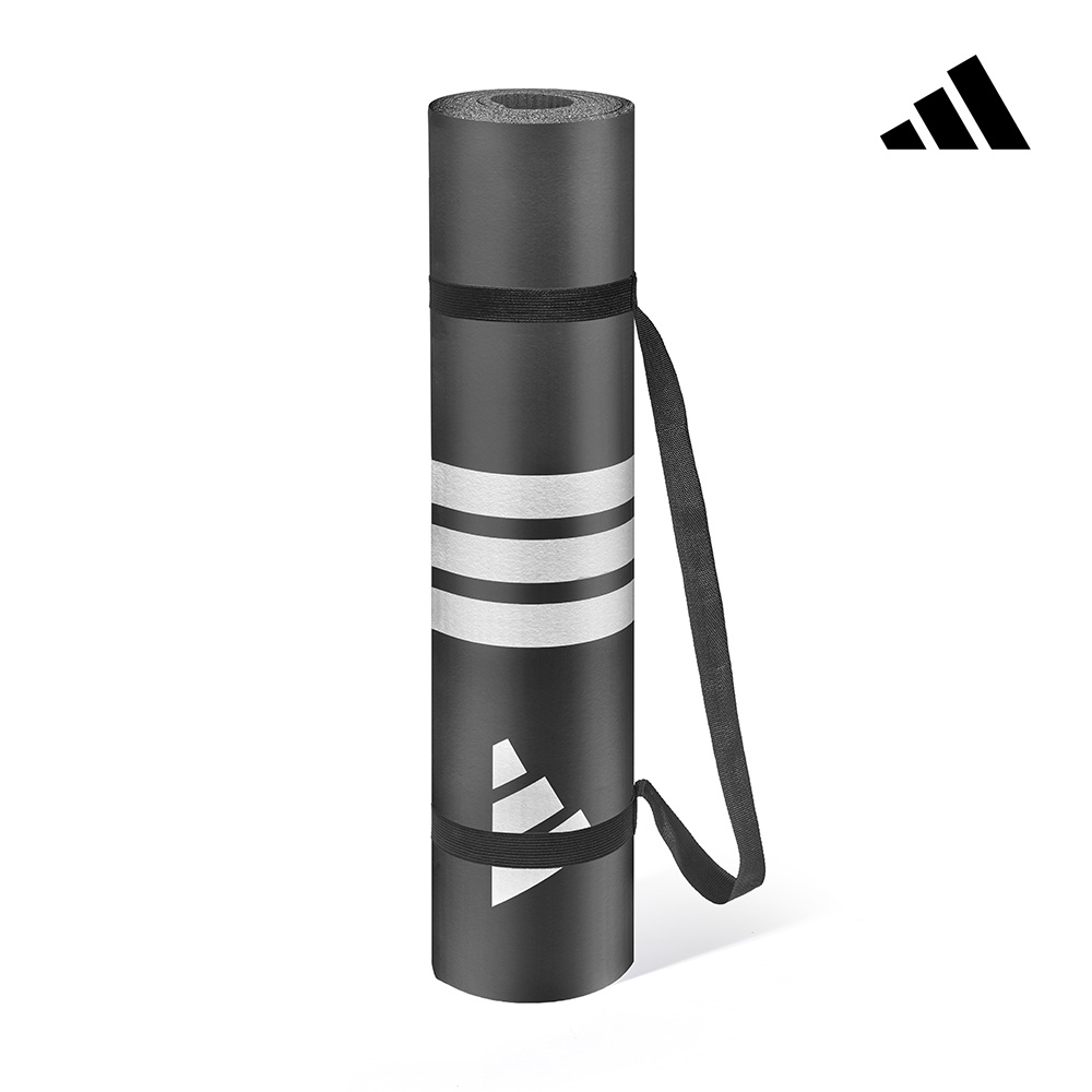 adidas 愛迪達 防滑訓練瑜珈墊-8mm (附贈背帶), , large