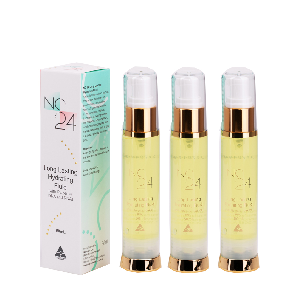 澳洲 Natures Care長效保濕胎盤素精華露(3 入組 50ml/瓶) 即期品-2027年9月到期, , large
