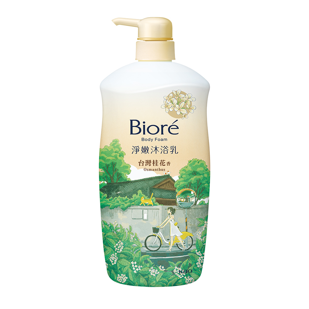 Biore淨嫩沐浴乳 台灣桂花香保濕型, , large
