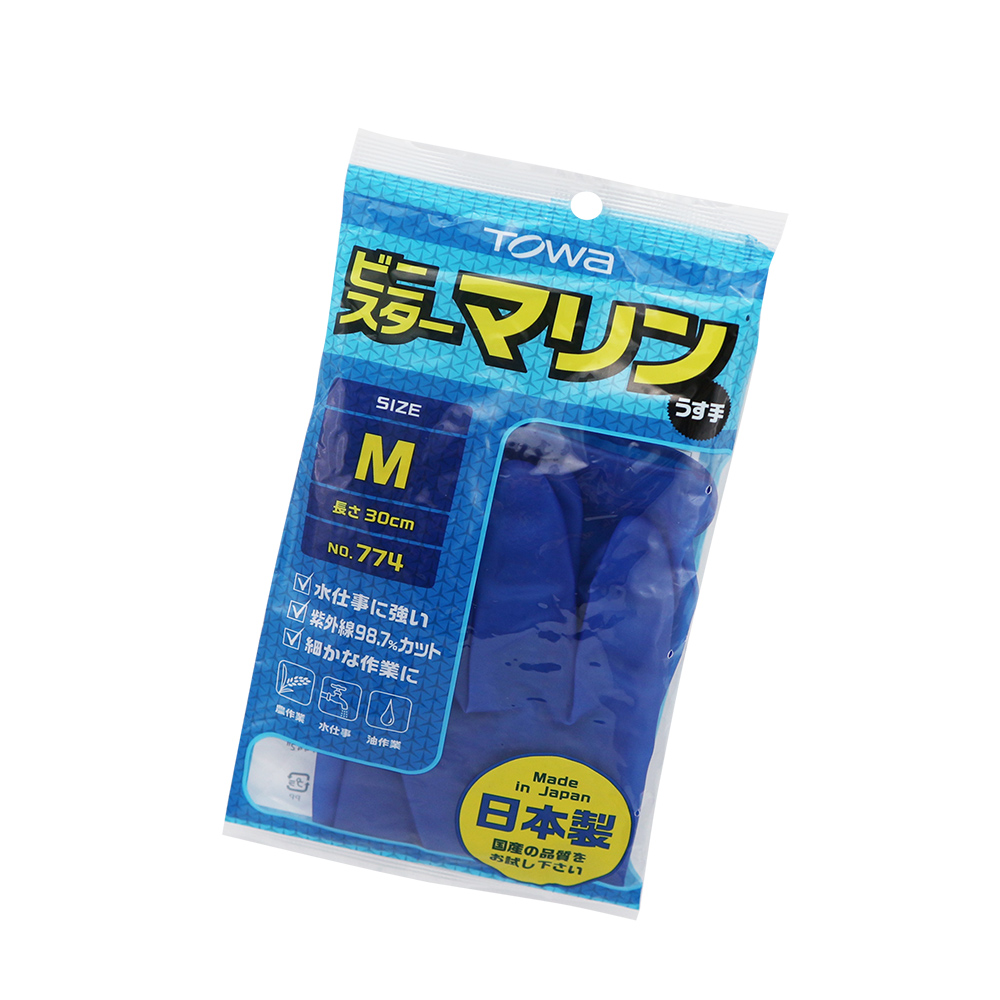 日本製 東和TWOA橡膠手套-M-4雙入, , large