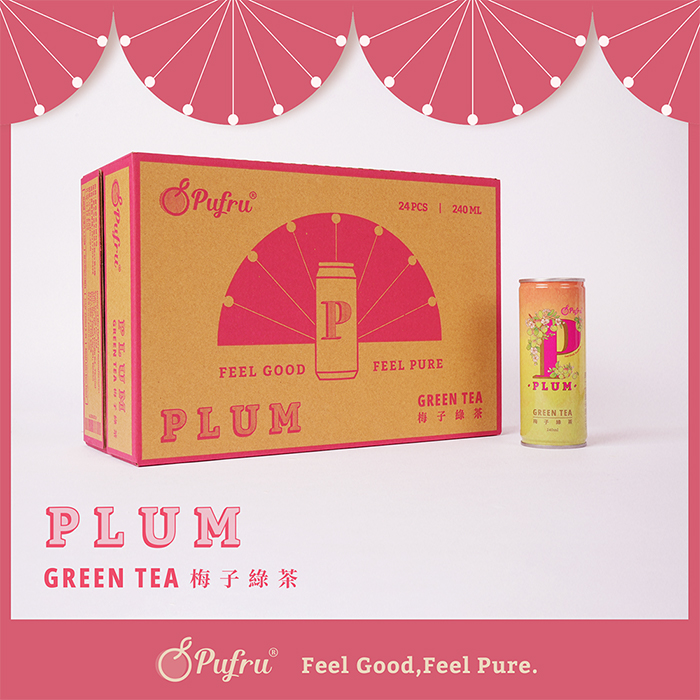 【任e購】Pufru梅子綠茶 -【中元拜拜首選】箱購 (24入/箱), , large